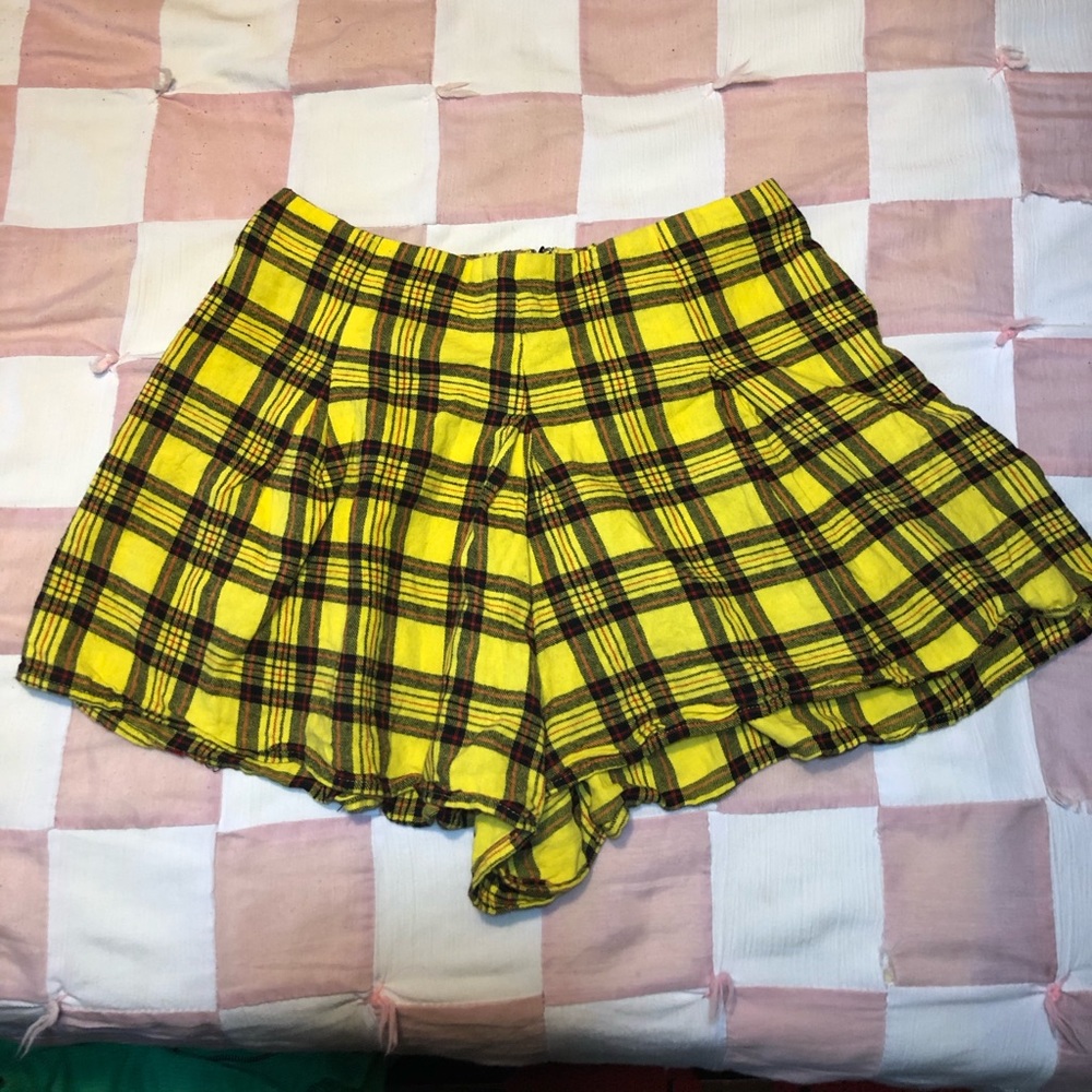 Wild Fable Shorts Yellow Red Plaid Size M